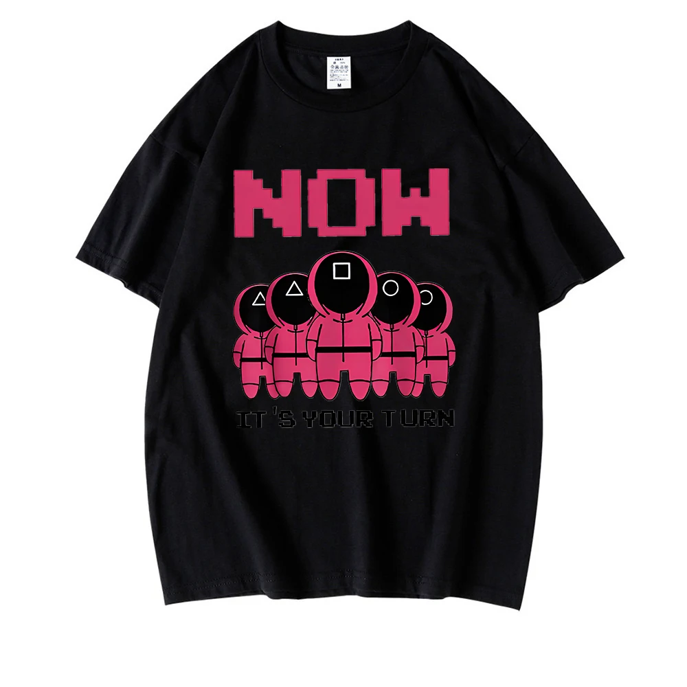 

Korean TV Squid Game T Shirt Men Kawaii Cartoon Summer Tops 456 Graphic Tees Unisex Harajuku Fashion Korean Style T-shirt Male
