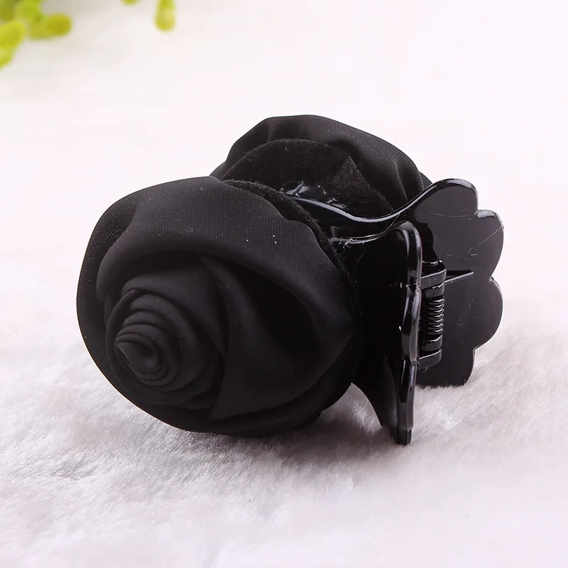 

New style rose cloth art flower hair accessories medium hair catch hair accessories hair clip