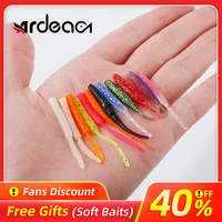 ardea softlures silicone bait 12pcs50mm fishing lure set swimbait wobblers worm double color jig baits artificial fishing tackle