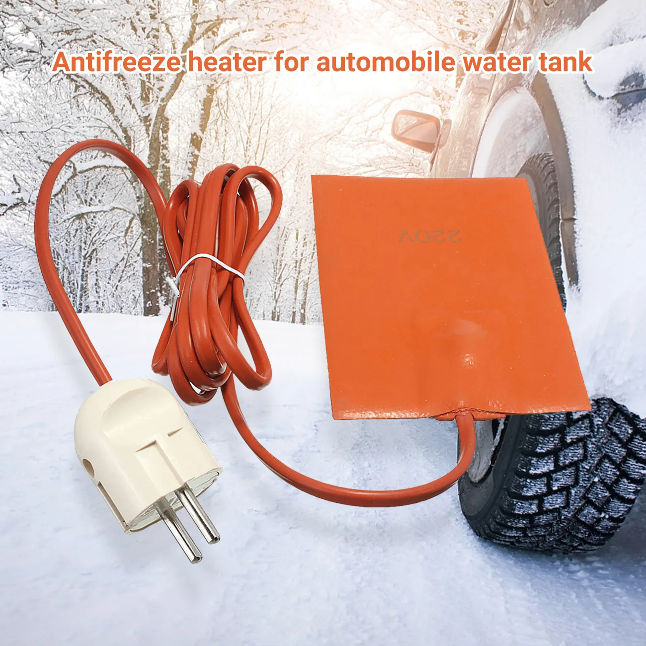

Car Engine Oil Pan Sump Tank Heater Pad Silicone oil heating Pad Engine Oil Tank Wear Protect US plug 110V/European plug 220V