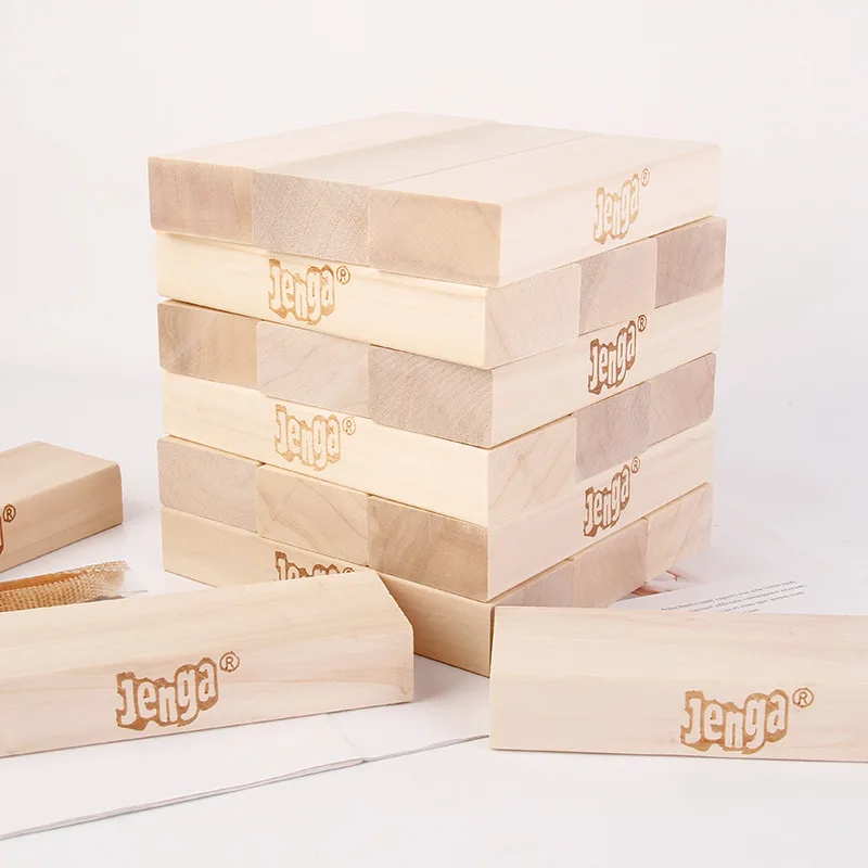 

Wooden Stacking Tumbling Tower Blocks Educational Toys