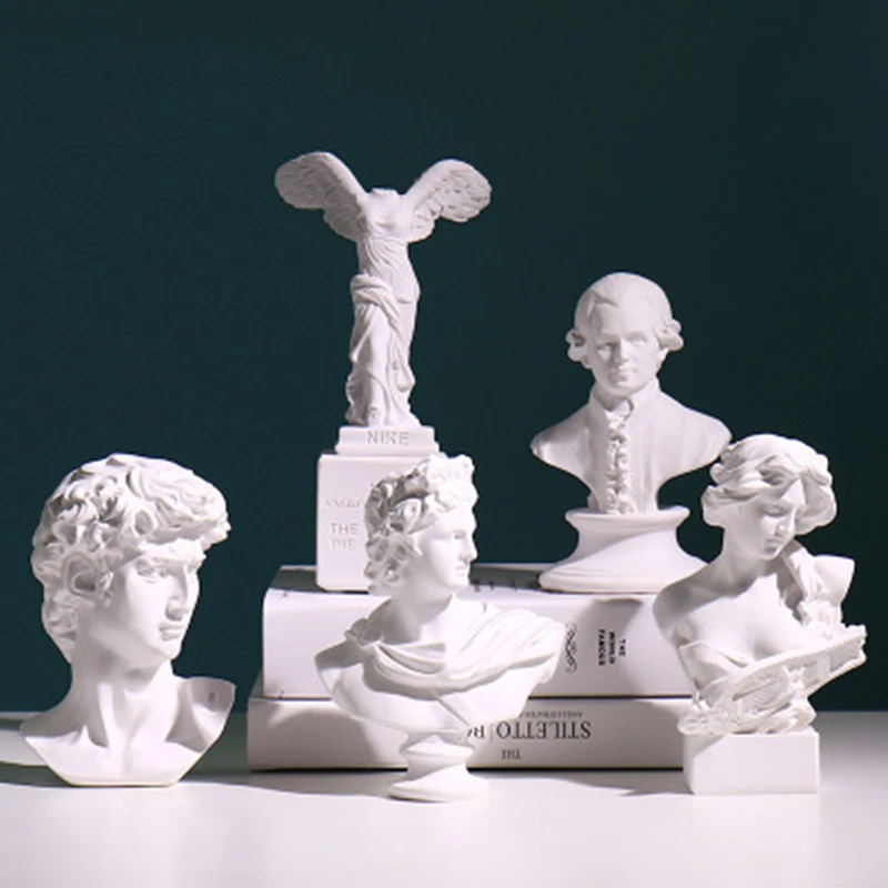 1 шт. мировая статуя Famou большая Moliere/Mozart Гипсовая фигурка украшение бюст полимерный эскиз модель для практики/смола скульптура/ремесла