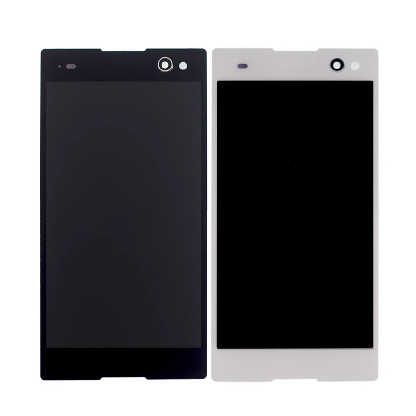 Для SONY Xperia C3 D2533 D2502 ЖК-дисплей дигитайзер Датчик стеклянная панель в сборе для