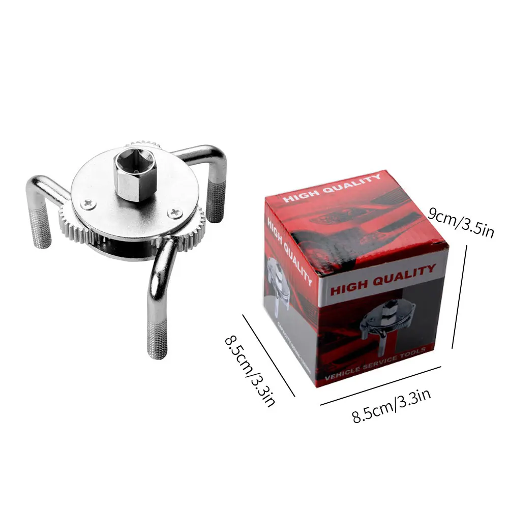 

3 Jaw Oil Filter Wrench High Quality Round Adjustable Engine Oil Filter Remover Clamp Repairing Tool Hand Auto Repairing Tools