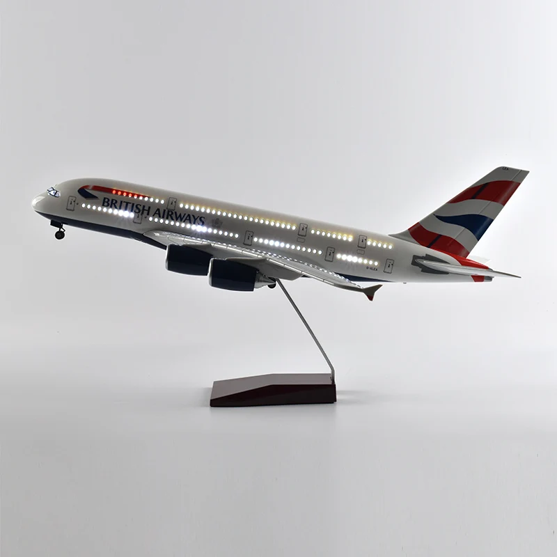 JASON TUTU 46 см британская авиакомпания аэробус A380 модель аэроплана самолет масштаб