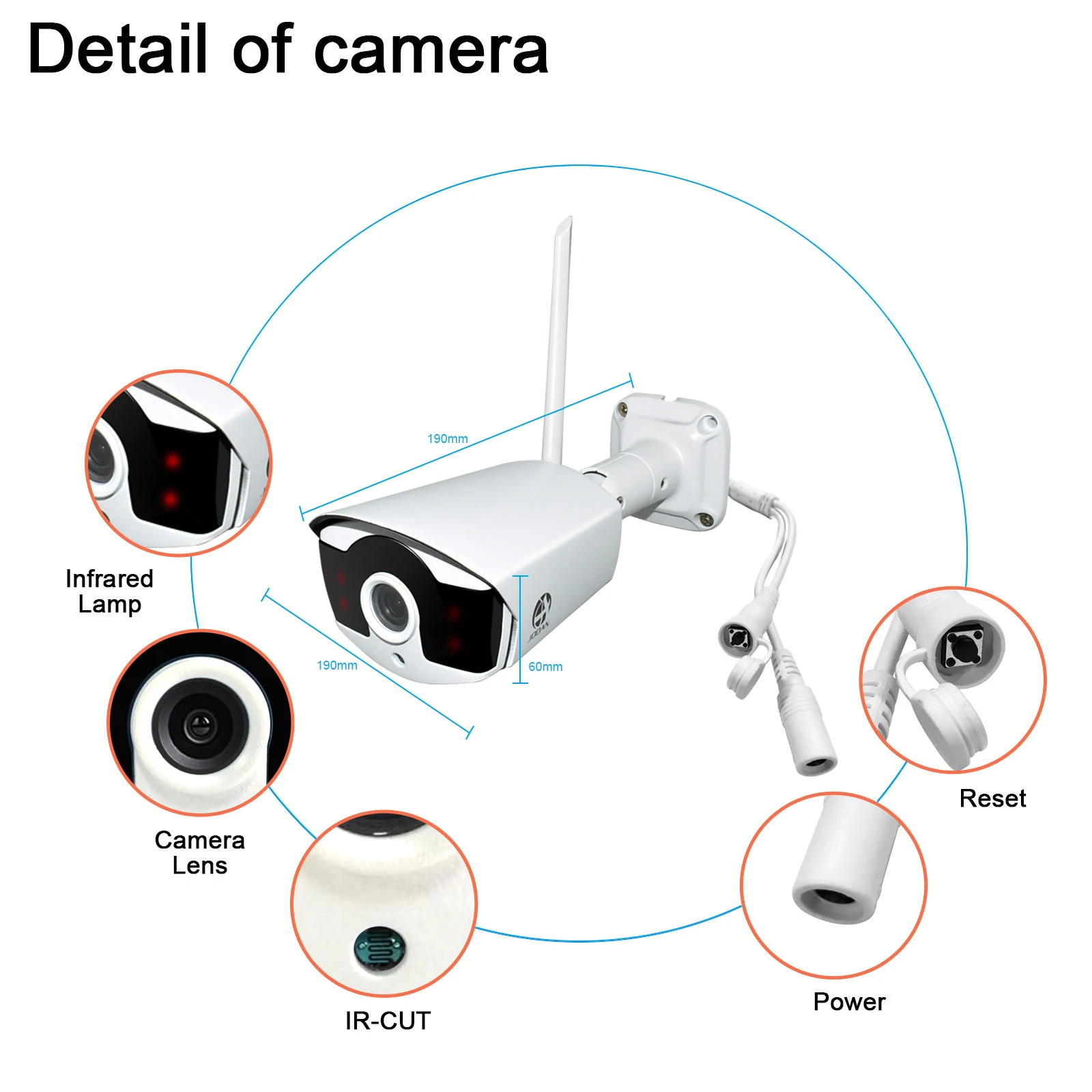 Беспроводная камера безопасности 8CH CCTV NVR набор 1080P наружная система видеонаблюдения камера безопасности