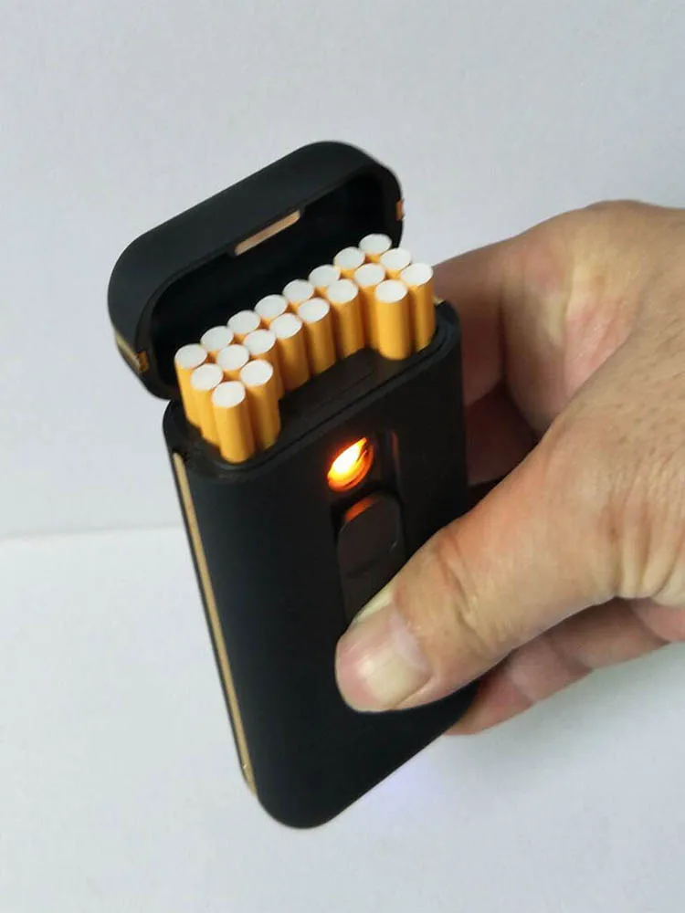 Usb-зажигалка, чехол для 20 сигарет, упаковка для сигарет диаметром 100 мм, диаметр 5 мм