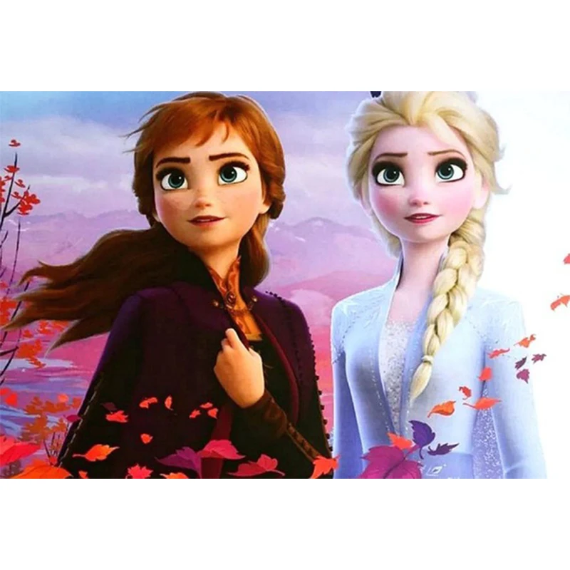 Алмазная картина Elsa Anna 5D сделай сам из мультфильма ледяная сестра вышивка
