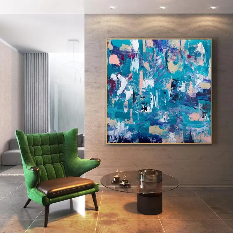 

Modern Painting on Canvas Large Painting on Canvas Modern Wall Canvas Wall Art Modern Texture Painting Abstract Oil Paintings