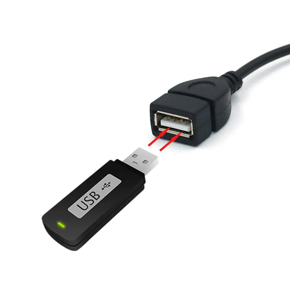 Универсальный Штекерный аудио AUX-разъем 3 5 мм к USB 2.0 тип A Женский Адаптер