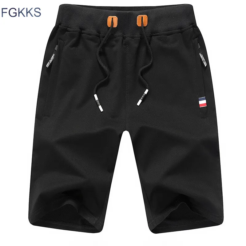 Мужские пляжные шорты FGKKS однотонные хлопковые повседневная одежда на