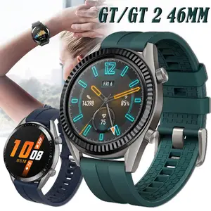 Ремешок силиконовый для смарт-часов Huawei Watch GT 2 GT2 46 мм, спортивный браслет для наручных часов, браслет для Huawei GT 42 мм 46 мм