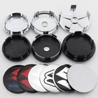 4 шт. 3D 56 мм 60 мм 65 мм 68 мм логотип автомобиля эмблема колпачок центральной ступицы колеса Автомобильный обод ремонт пылезащитные колпачки для значков наклейка аксессуары LM