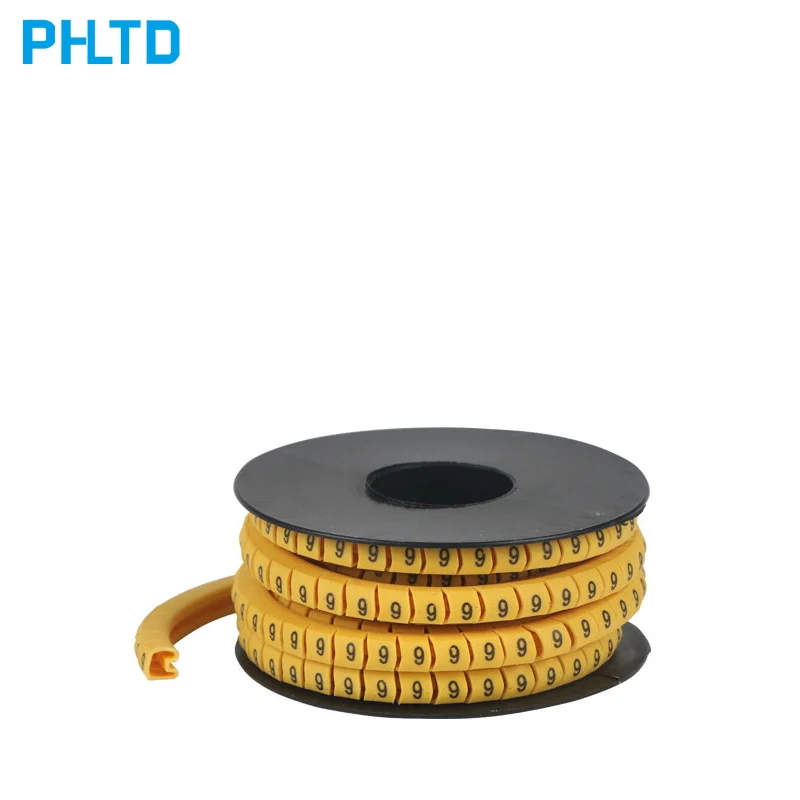 Network cable number tube 0-9 500pcs wire finishing sleeve 1.5 2.5 4 6 square line label | Обустройство дома