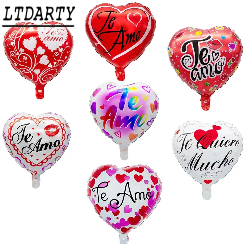 5 шт. 18 дюймов воздушный шар для испанской невесты и жениха с надписью I love
