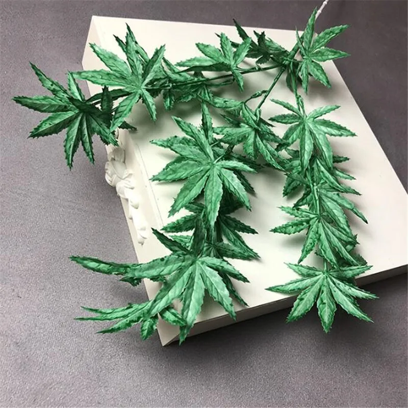 10 шт. Пластик пятиугольной в виде кленового листа моделирование ЯПОНСКИЙ клен