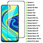 Защитное стекло 9D для Xiaomi Redmi 9A 9C NFC 9T 10X K20 K30 K40 Pro, пленка для экрана Redmi Note 9 10 Pro Max 9S 10S, стеклянная пленка