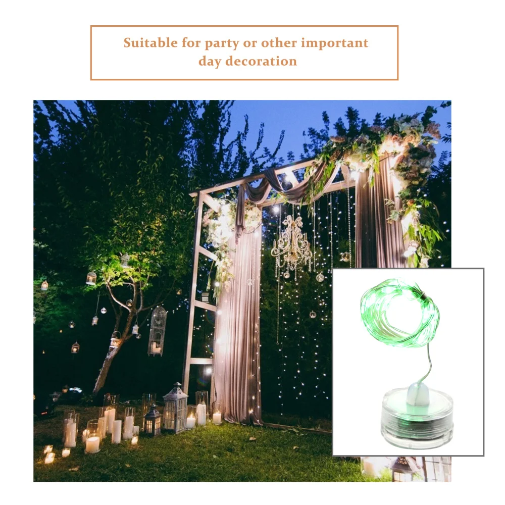 

6Pcs Submersible Waterproof String Lights Aquarium Diving Lamp Fish Tank Light