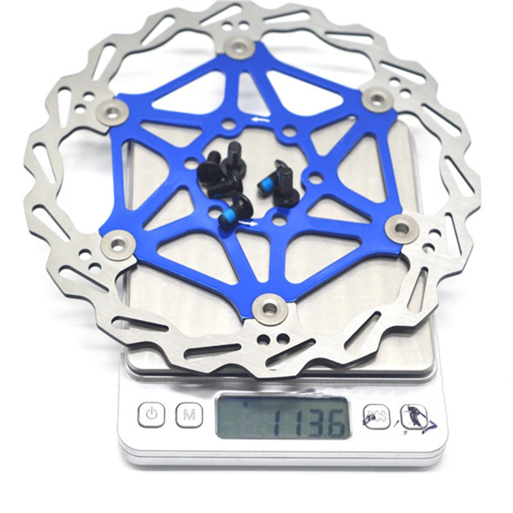 

Bicycle Ultralight Brake Mountain Bike Cycling Brake Rotor Strong Heat Dissipation Floating Rotor 160mm MTB Disc Brake Pad