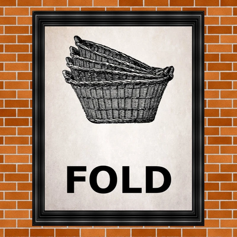 

Laundry Room Wash Dry Iron Fold Vintage Laundry Nordic Poster Wall Art Canvas Painting Wall Pictures For Living Room Unframed