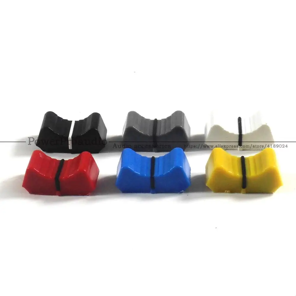 6 шт. Т образный слот прямой потенциометра Ручка Крышка Кнопка/для Yamaha Allen & Heath