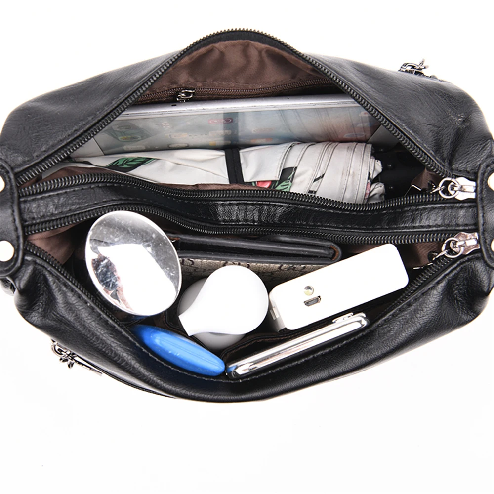 Женские сумки мессенджеры из мягкой овечьей кожи саквояж на плечо повседневные