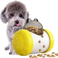 funny dog treat leaking toy with wheel interactive toy for dogs puppies cats pet chew leaking slow food feeder ball