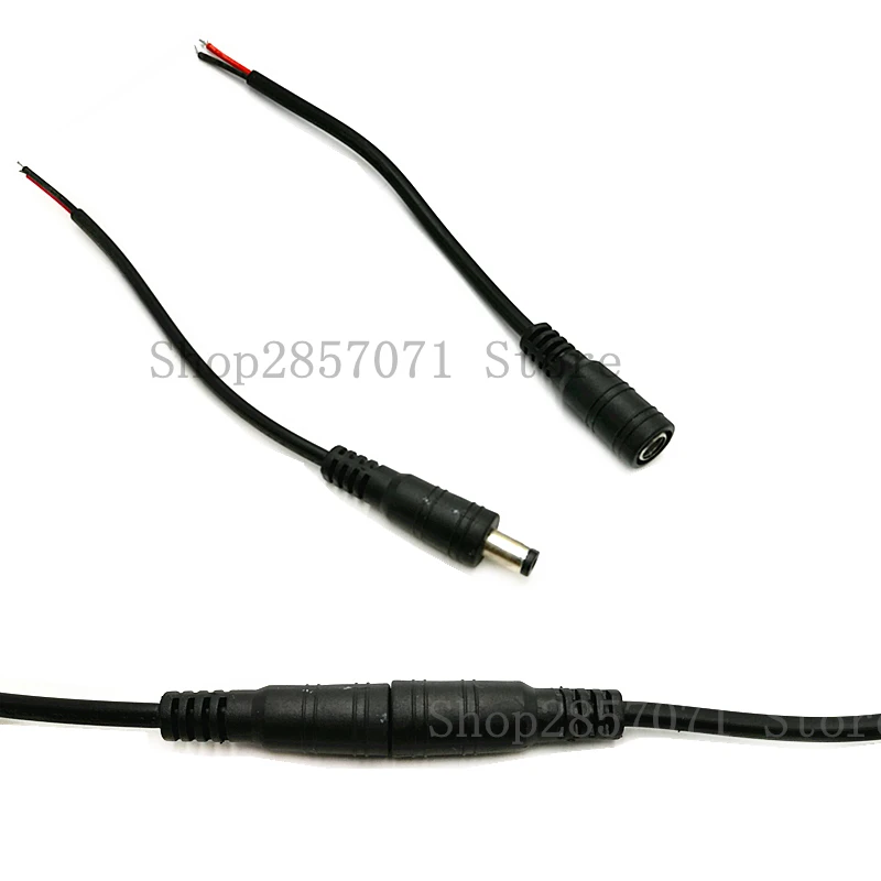 10 шт. 5 5*2 1 мм Штекерный разъем питания постоянного тока CCTV Кабельный PSU 12 В