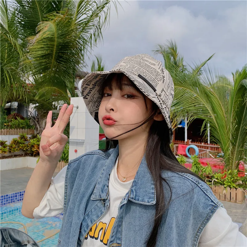 

2020 Summer Bucket Hats Women Men's Panama Hat Double-sided Wear Fishing Hat Fisherman Cap for Boys/Girls Bob Femme Gorro MZ005