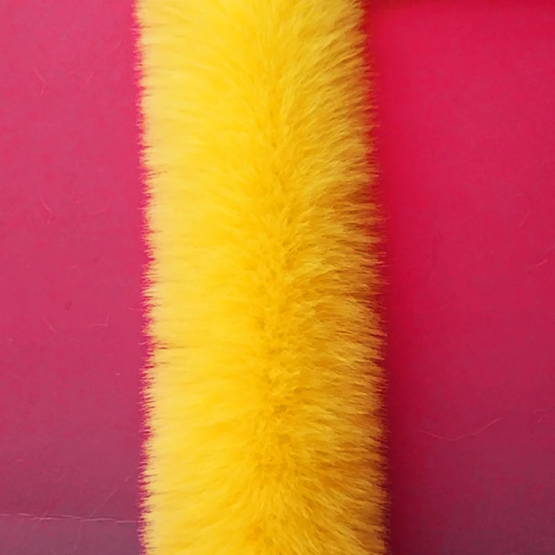 DIY искусственный кроличьи меховые пушистые ленты для одежды обуви с отделкой из |
