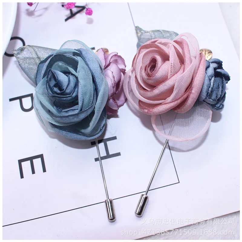 I-Remiel цветок длинная игольчатая брошь значок шарф рубашка воротник аксессуары