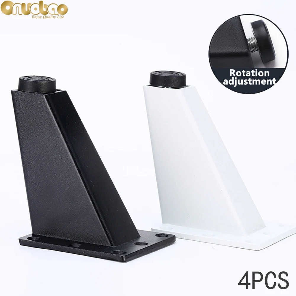 

Onuobao 4PCS Trapezoidal Aluminum Sofa Leg High Adjustable Strength Furniture Leg for Sofa Cabinet Bed Coffe Desk TV Cabinet