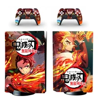 Demon Slayer PS5 Standard Disc Edition Skin Sticker Decal for PlayStation 5 Console & Controller PS5 Disk Skin Sticker Vinyl