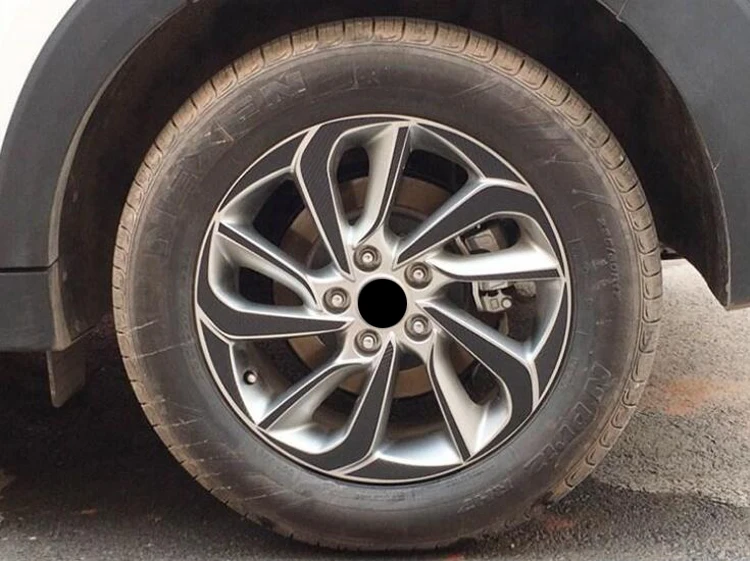 17 дюймовая наклейка на обод колеса из углеродного волокна ступица