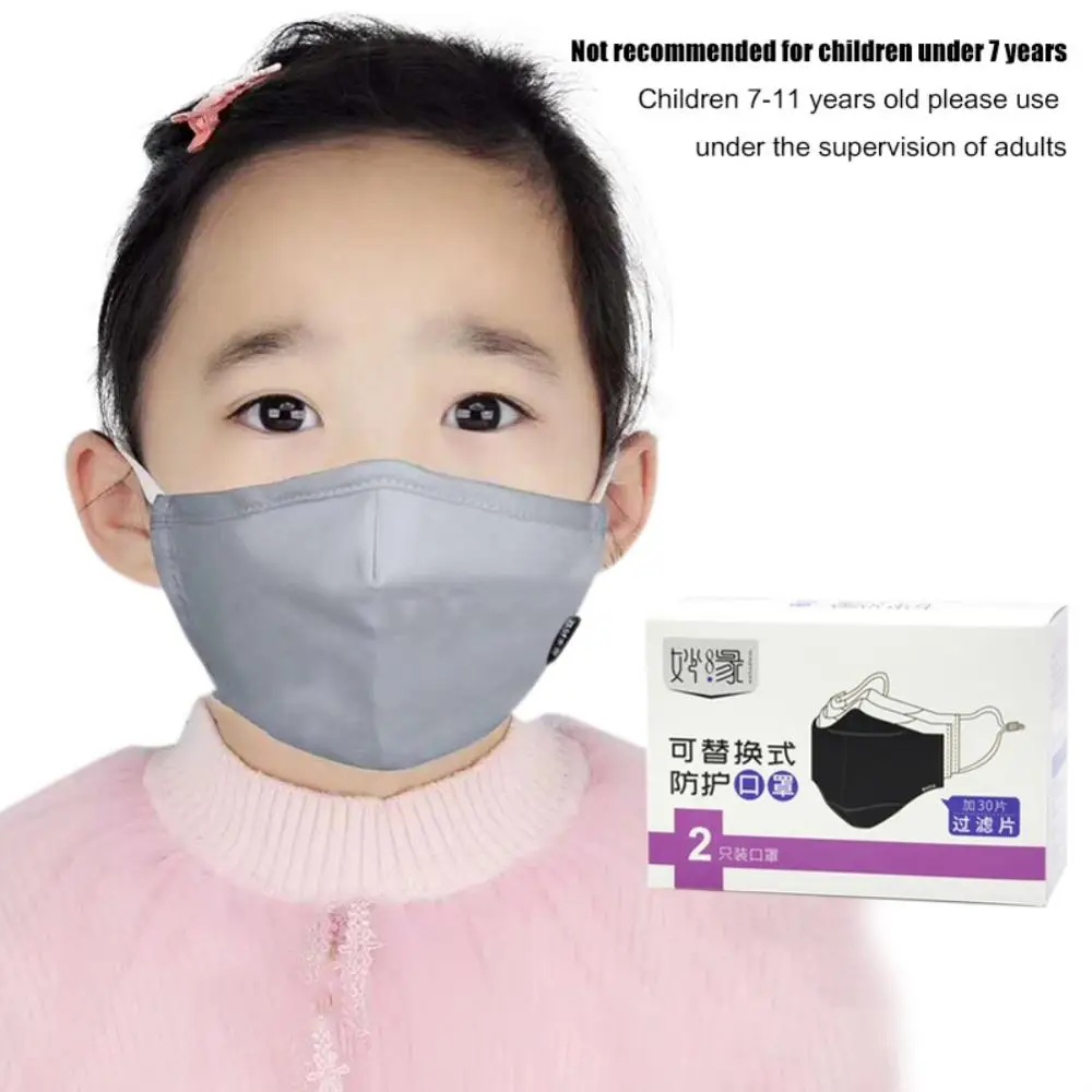 

1Pcs PM2.5 Winter Children Mask Respiratory Valve Cartoon Panda Thicken Smog Mask Warm Dust Mask Fits 2-10 Years Old Kids