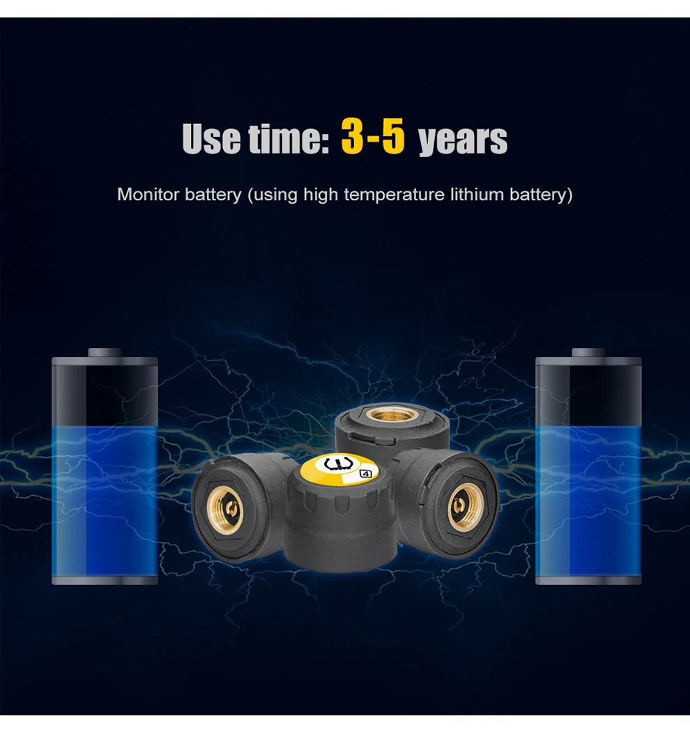 Система контроля давления в шинах BLE TPMS Bluetooth 4 0 с приложением для низкого