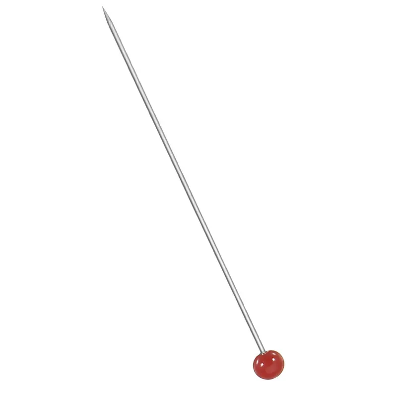 Портативные 500 шт./кор. стеклянные булавки с перламутровой головкой разноцветные