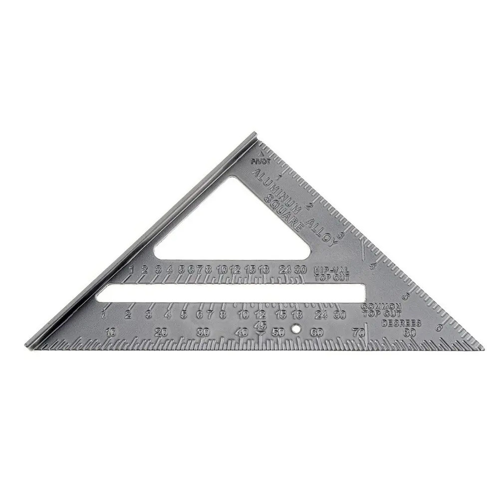 

Triangle Rule 90 Degree Thickening Angle Rule Aluminum Alloy Carpenter Measurement Square Ruler Layout Tool Measurement Tool