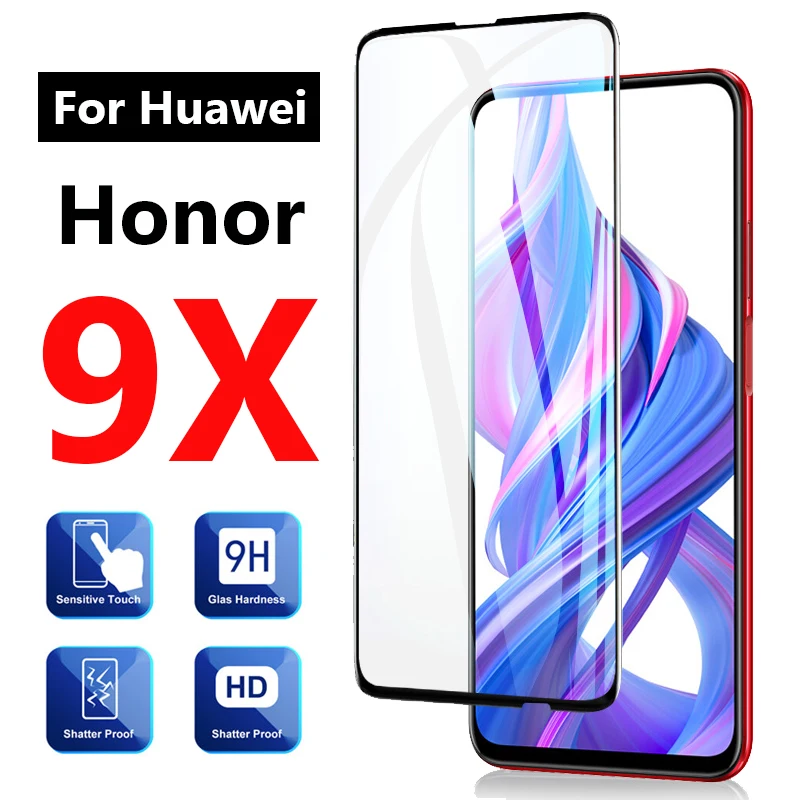 Стекло с полным покрытием для Huawei Honor 9x Pro защитная пленка экрана Huwei Honer x9 9 x pro 9xpro