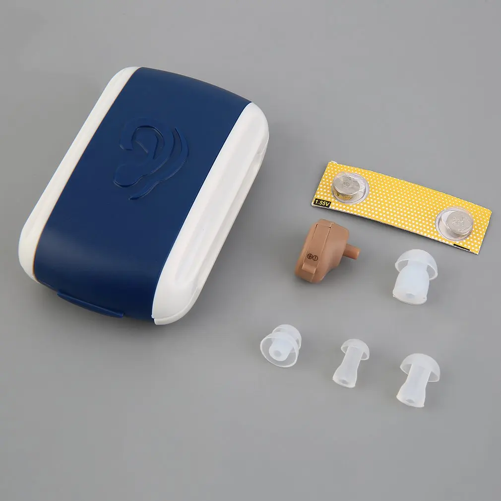 

New Hearing Aid Portable Small Mini Personal Sound Amplifier In the Ear Tone Volume Adjustable Hearing Aids Care Drop Shipping