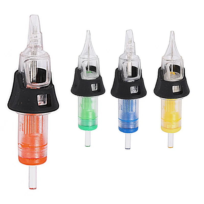 

Mummy 16pcs Curved Magnum Shader Tattoo Needle Transparent Color Safe Sterilization Special Tattoo Needle Individually Packaged