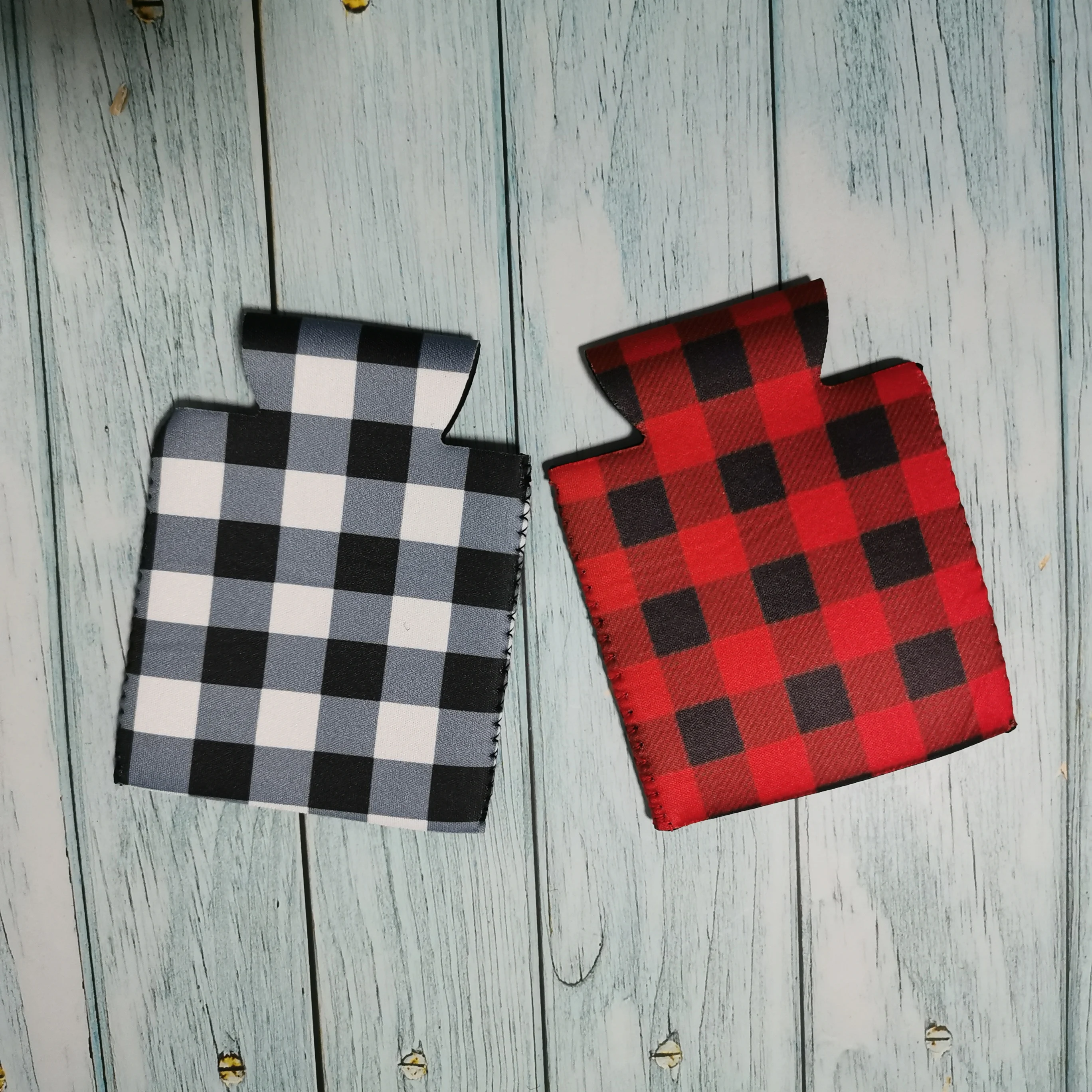 Оптовая продажа Неопреновая красно черная клетчатая Крышка для холодильника