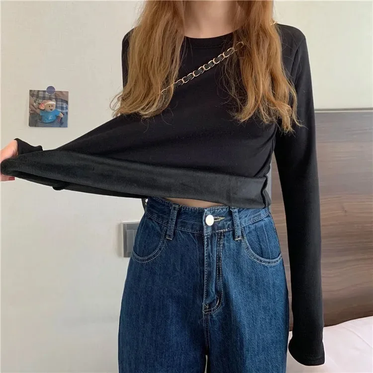 

2021 Sweater Women's Fashion Autumn Cashmere O-neck Warm Basic Sweater Soft Solid Slim Pullovers Female Thicken Bottoming Shirt