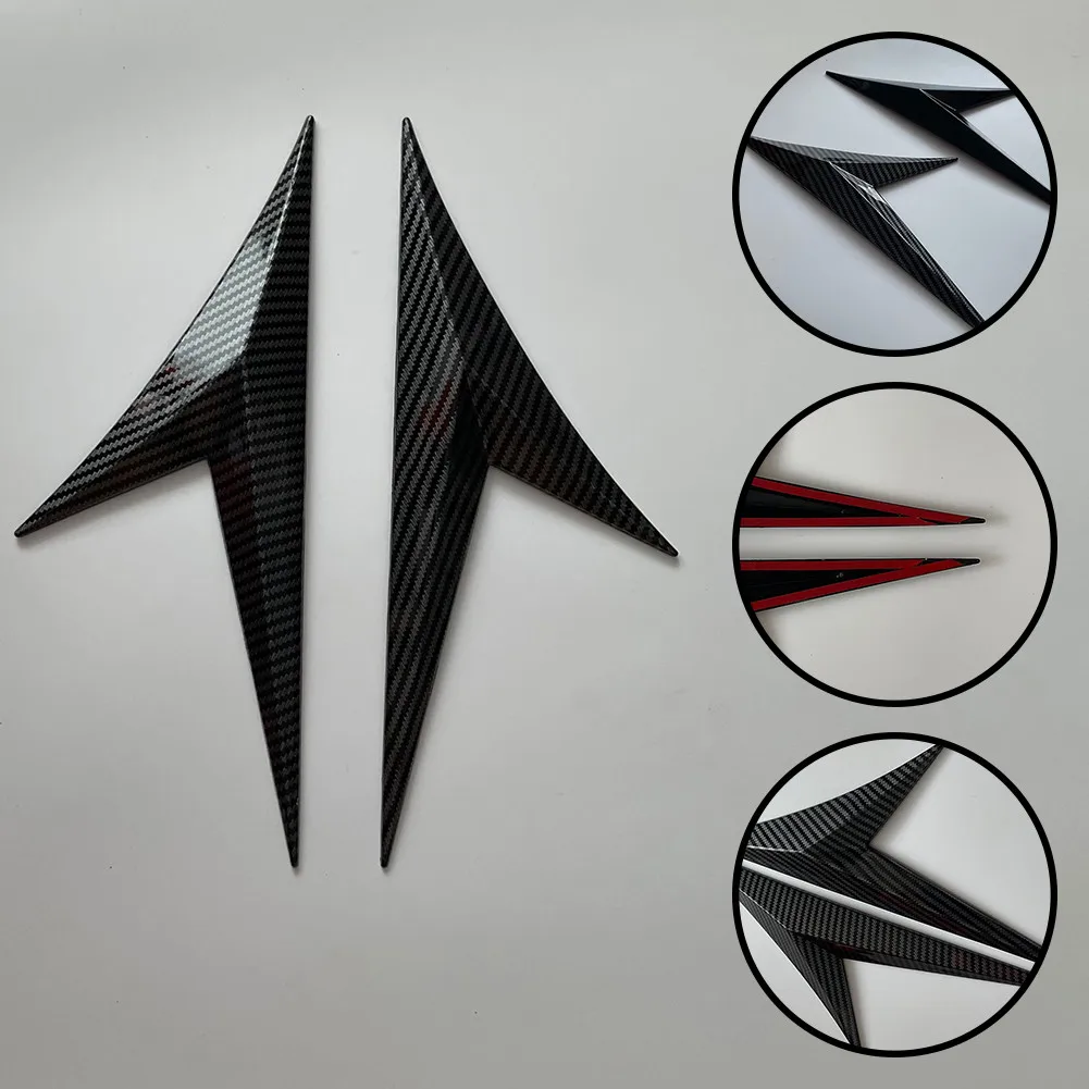 

2pcs Modified Fender Side Label Blade Blade Flanking Fender Body Carbon Fiber Pattern Car Fender Body Decoration Stickers