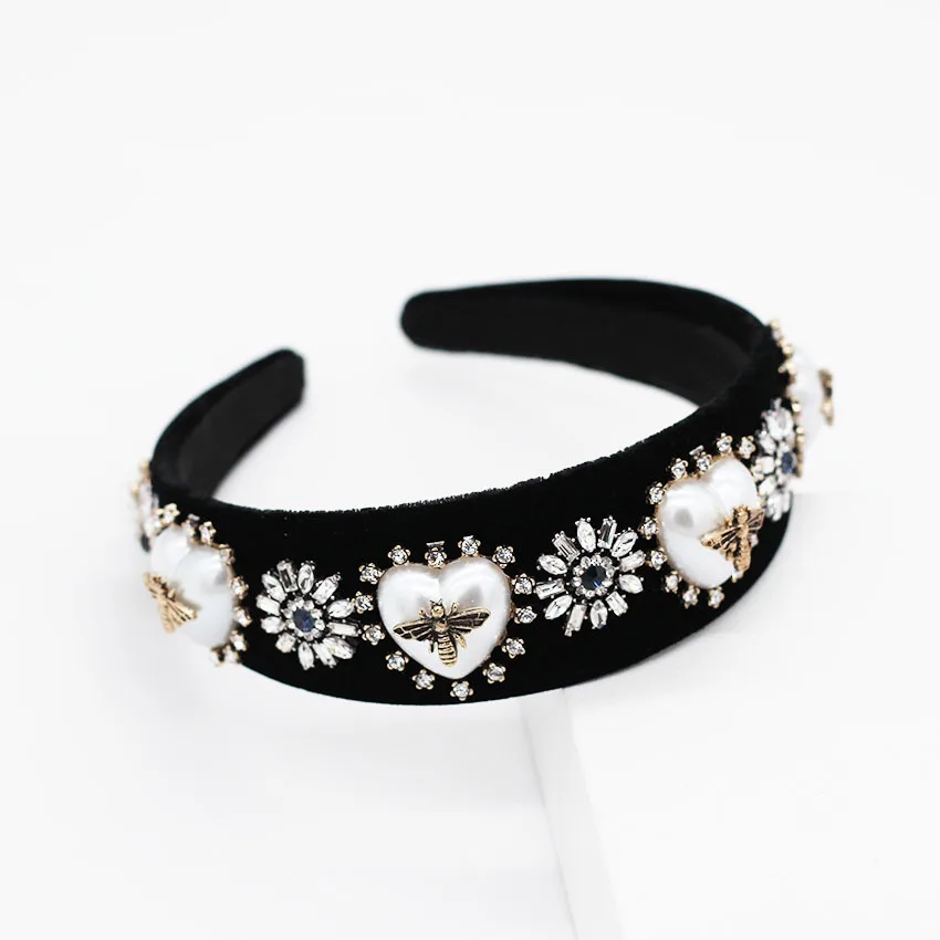 2019 барокко суд Корона ретро крест широкая лента для волос заколка свадебная