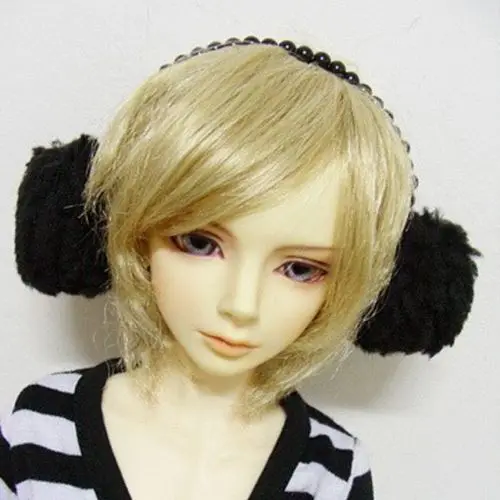 [Wamami] черно-белые наушники для 1/4 MSD 1/6 1/3 СД DOD DZ BJD Dollfie - Цвет: Черный