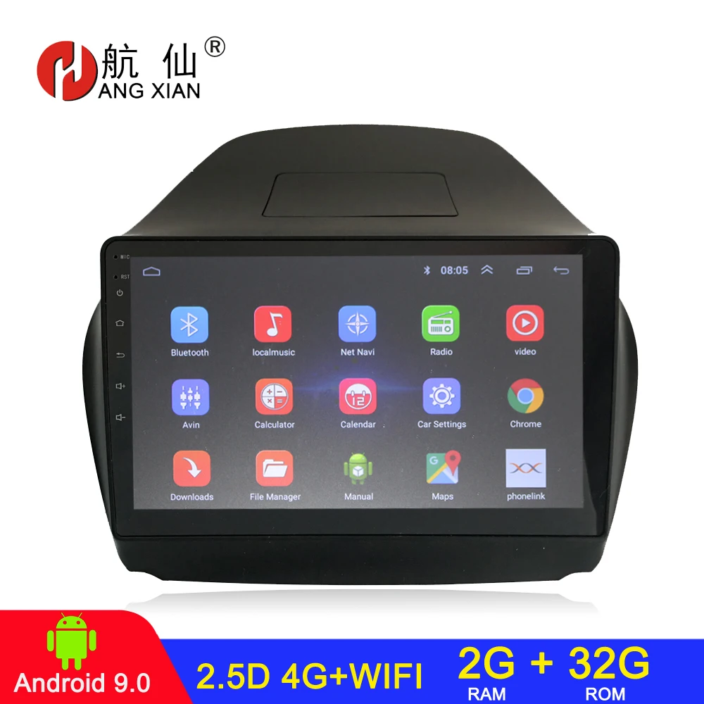

Автомагнитола 2 din, Android 10, для HYUNDAI IX35 Tucson 2010-2016, 2 + 32 ГБ, 4G, Интернет