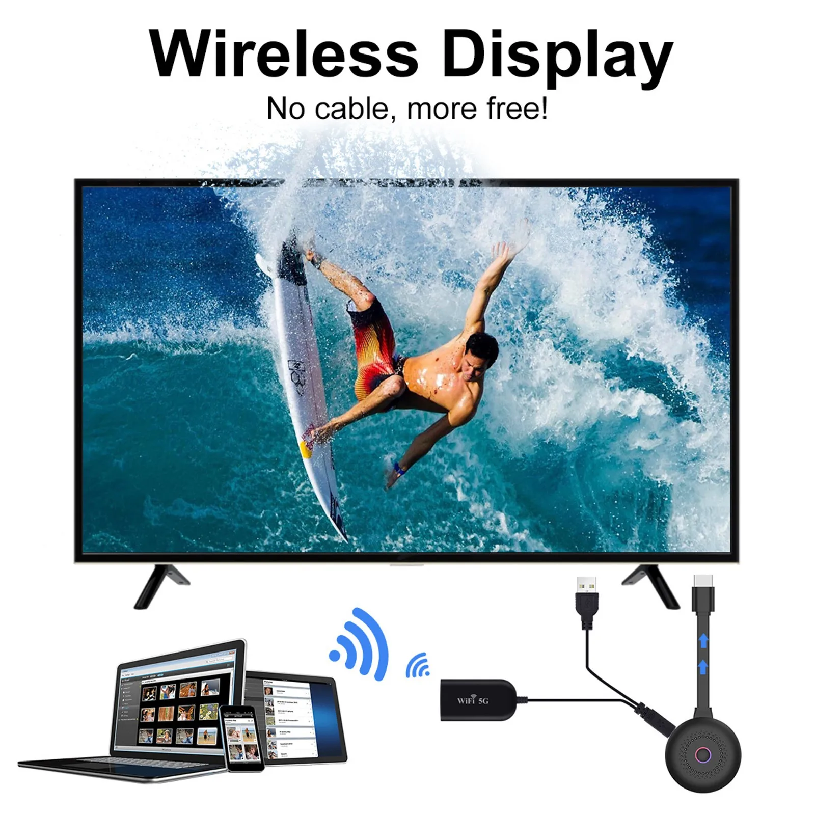 

1080P HDMI Wireless Display Adattatore WiFi Wireless Display TV Stick Cromo Display Dongle Mirror Miracast Airplay DLNA Receiver