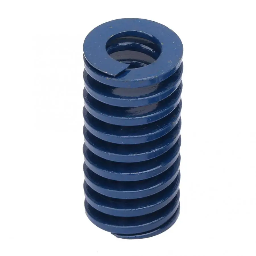 2 шт. пружина для пресс форм легкая нагрузка спиральная компрессионная синяя OD 22