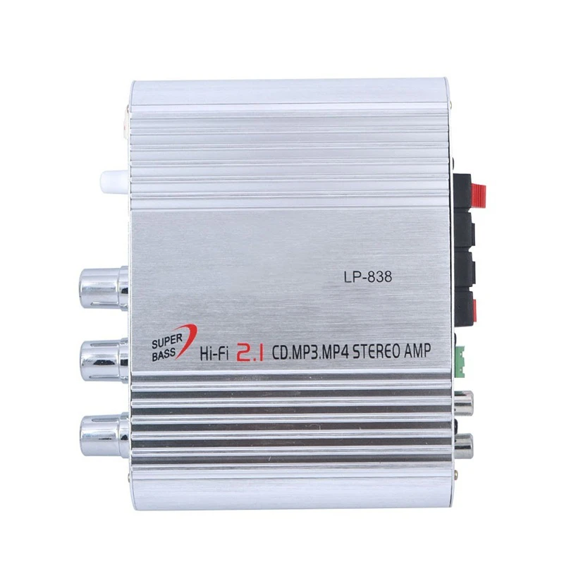 Мини Hi Fi стерео усилитель бустер DVD Автомобиль Мотоцикл домашняя аудиосистема